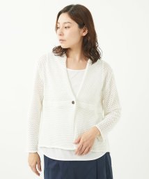 GIANNI LO GIUDICE/[洗える]メッシュニットカーディガン/506096248