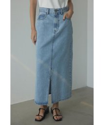 BLACK BY MOUSSY/long slit denim skirt/506096257