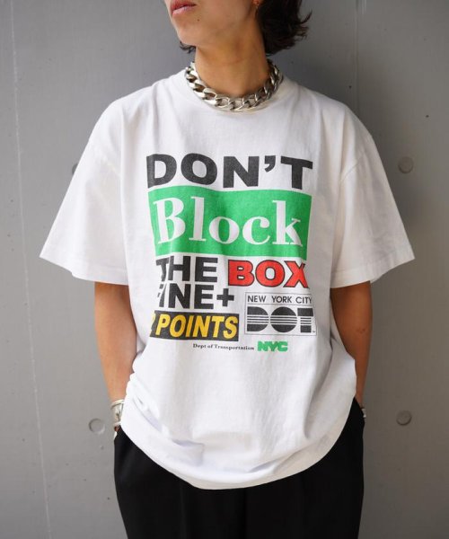 B'2nd(ビーセカンド)/GOOD ROCK SPEED  NYC BLOCKTシャツ/24NYC103W/ホワイト