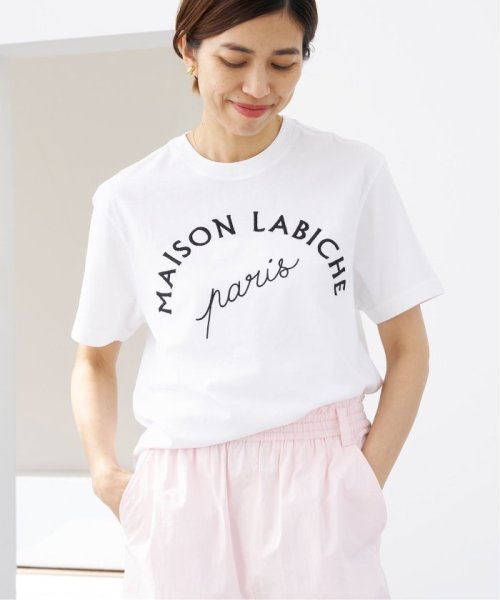 IENA(イエナ)/《予約》【MAISON LABICHE/メゾン ラビッシュ】Big embroidery Tシャツ/ホワイト