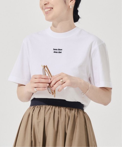 IENA(イエナ)/《予約》【MAISON LABICHE/メゾン ラビッシュ】embroidery Tシャツ/ホワイト