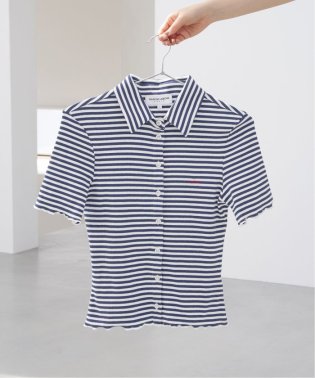 IENA/【MAISON LABICHE/メゾン ラビッシュ】Rib Half Sleeve CD シャツ/506096457