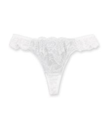 fran de lingerie/フロントホック×背中デザインのブラ＆ショーツSETとお揃いのTバック 「レーシーメイクブラ005 タンガ」 Tバック タンガ/506096646