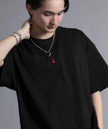 aimoha(aimoha（アイモハ）)/【aimoha neo】HEAVY COTTON POKER T－SHIRT/ブラック