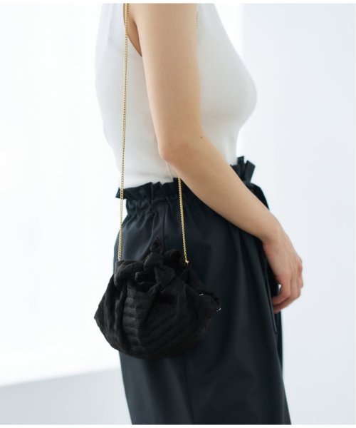 VERMEIL par iena(ヴェルメイユ　パー　イエナ)/PAPYRUS (パピルス) Candy wrapper handbag Small PP245－0129/ブラック