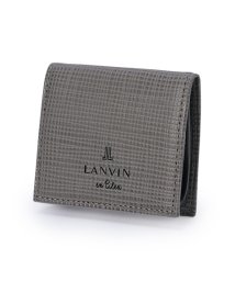 LANVIN(ランバン)/ランバンオンブルー 小銭入れ コインケース メンズ レディース ブランド レザー 本革 ボックス型 小さい LANVIN en Bleu 529611/グレー