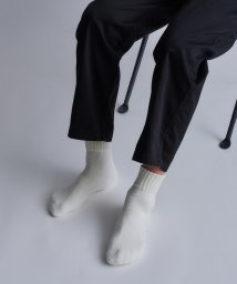 YUQRI(YUQRI)/【YUQRI / ユクリ】comfy pile double rib 靴下 ソックス ギフト プレゼント 消臭抗菌/ホワイト