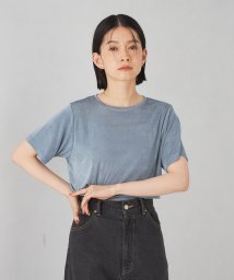 EMMEL REFINES(エメル リファインズ)/＜EMMEL REFINES＞EM シャイニー トロミ Tシャツ/LT.BLUE