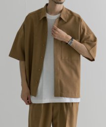 URBAN RESEARCH(アーバンリサーチ)/URBAN RESEARCH iD　LINEN LIKE TWILL SHIRTS/BEIGE