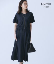 ICB（LARGE SIZE）(ICB（大きいサイズ）)/【WEB限定・接触冷感・UVカット・洗える】アトラストリコット ワンピース/ネイビー系