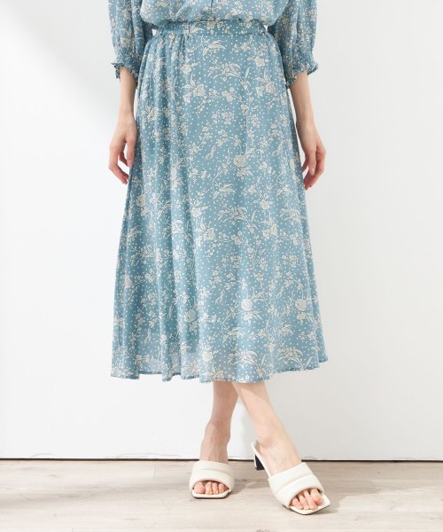 セール】リバティプリントギャザースカート(506097618) | プチ オン  