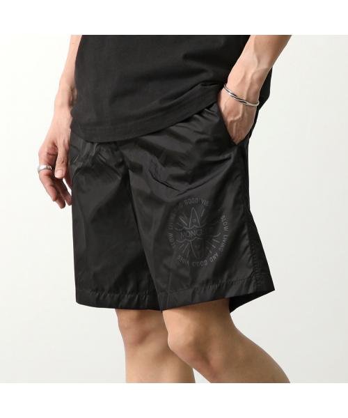 モンクレール 委ね スイムショーツ 水着 ショートパンツ 黒 M