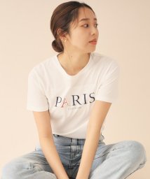 index(インデックス)/PARISパール調デザインTシャツ【洗濯機洗い可】/オフホワイト（003）