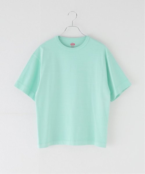 B.C STOCK(ベーセーストック)/Healthknit/ヘルスニット 別注 Crewneck S/S Pigment Tee/グリーン