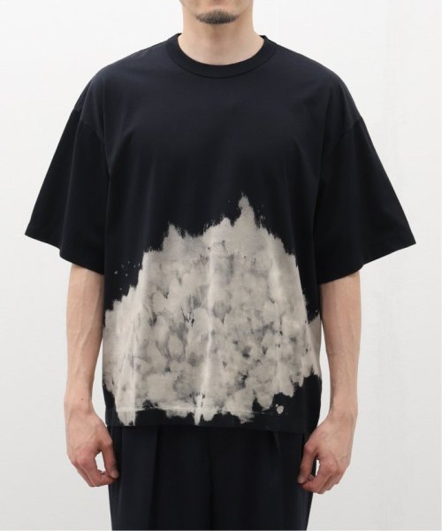 EDIFICE(エディフィス)/MARKAWARE (マーカウェア) COMFORT－FIT Tee CLOUDY BLEACHI A24A－19CS11B/ブラック