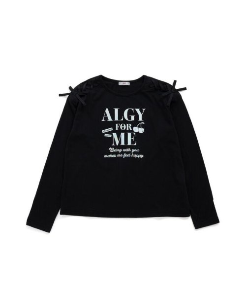 ALGY(アルジー)/【UVカット】キラキラプリントロンT/ブラック