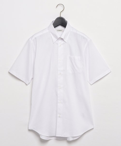 D'URBAN(ダーバン)/パープルミニチェックドレスシャツ(スナップダウン)/ラベンダー
