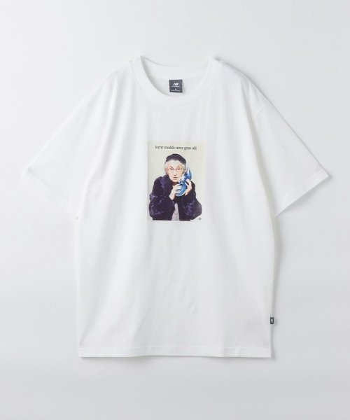 green label relaxing(グリーンレーベルリラクシング)/＜New Balance＞Athletics Models Never Age プリント Tシャツ/WHITE