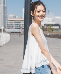 NATURAL BEAUTY BASIC(ナチュラルビューティーベーシック)/ラメシアーテントラインニット/オフ1