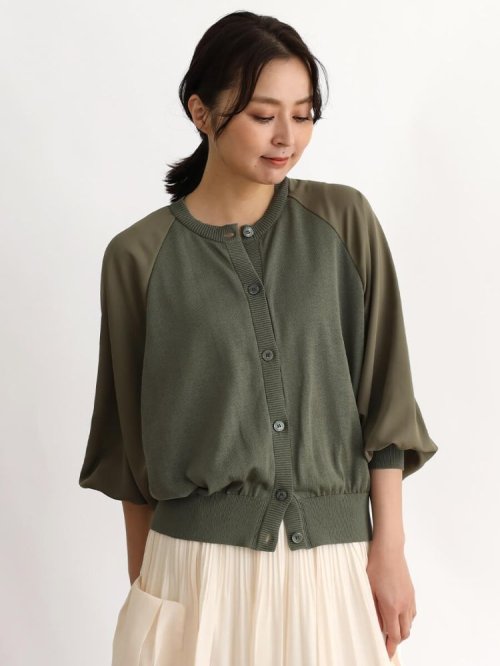袖シフォンニットカーディガン(506098001) | クロ―ヴ(CLOVE) - MAGASEEK