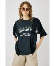 moussy(マウジー)/REMAKE Tシャツ/BLK