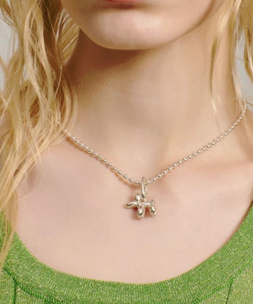 MAISON D’ PULSE( メゾンドパルス ）Necklace_Dogs charm_40_F011/ドッグチャームネックレス MAISON D’