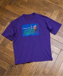 EDIFICE(エディフィス)/SAVIGNAC (サビニャック) 別注 French Company プリント Tシャツ/パープル