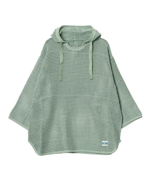 GLOSTER(GLOSTER)/【限定展開】【ARMY TWILL/アーミーツイル】別注 メッシュパーカー 7分袖 MESH かぎ編み/ライトカーキ