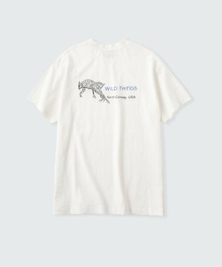 GLOSTER/【限定展開】【WILD THINGS/ワイルドシングス】バックプリントTシャツ 刺繍 WILD CAT/506091370
