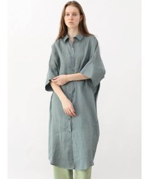 Aga(アーガ)/40/1 LINEN シャツワンピース/グレー 