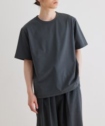 ADAM ET ROPE'(アダム　エ　ロペ)/【RIRANCHA/リランチェ】ボックスシルエット ジャージー Tシャツ / イージーケア / ユニセックス / 吸水速乾/ダークグリーン（31）