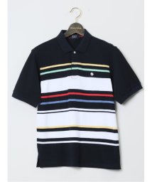 GRAND-BACK/【大きいサイズ】ポロ・ビーシーエス/POLO BCS パネルボーダー 半袖ポロシャツ/506098482