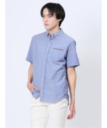 m.f.editorial/綿混シャンブレー ボタンダウン半袖シャツ メンズ シャツ カジュアル トップス インナー 半袖 ギフト プレゼント ライトアウター カーディガン アウター/506098502