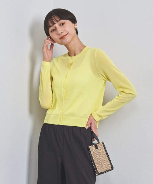 シアー クルーネック カーディガン B76 W58 H86