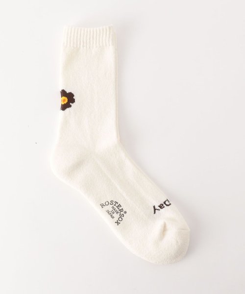 BEAUTY&YOUTH UNITED ARROWS(ビューティーアンドユース　ユナイテッドアローズ)/＜ROSTER SOX＞フラワー ソックス/WHITE