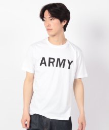 STYLEBLOCK(スタイルブロック)/半袖プリントTシャツ(ARMY)/ホワイト