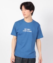 STYLEBLOCK(スタイルブロック)/半袖プリントTシャツ(PROVE)/ブルー