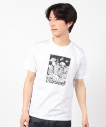 STYLEBLOCK(スタイルブロック)/半袖プリントTシャツ(イラスト)/ホワイト系