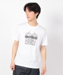 STYLEBLOCK(スタイルブロック)/半袖プリントTシャツ(ロックプリント)/ホワイト系