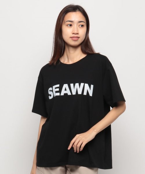 SEAWN(ソウン)/SEAWNロゴTシャツ/BLACK