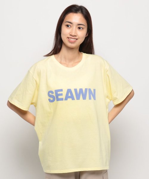 SEAWN(ソウン)/SEAWNロゴTシャツ/LIGHTYELLOW