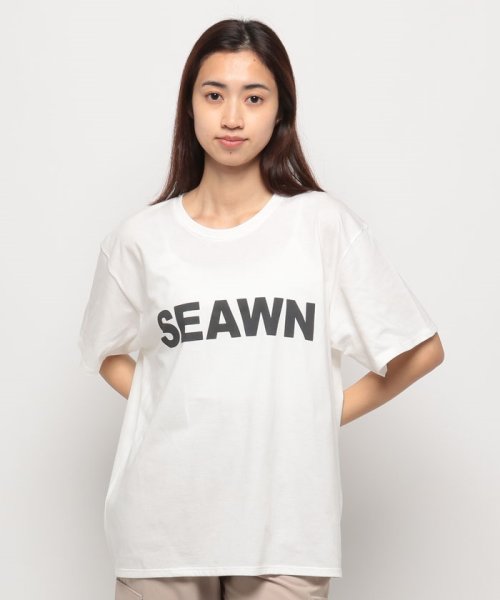 SEAWN(ソウン)/SEAWNロゴTシャツ/OFFWHITE