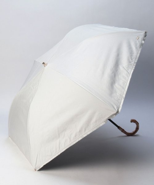 BLAO(ブラオ)/Blao（ブラオ） デニム切りっぱなし風晴雨兼用傘（折り畳み・トップフラット傘）/クリーム