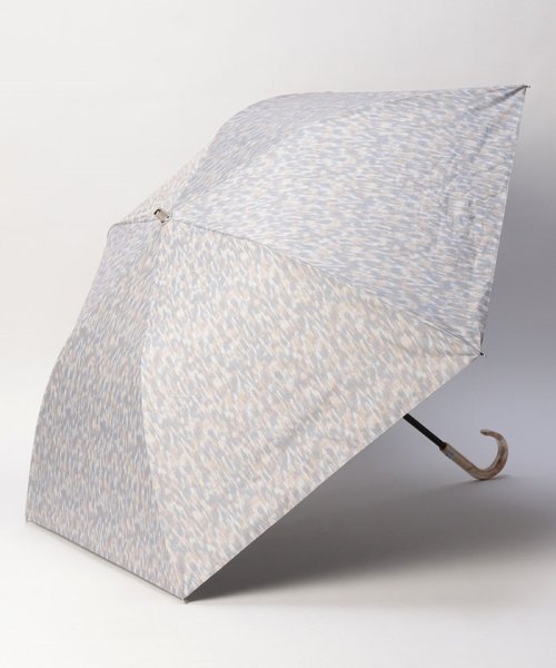 BLAO(ブラオ)/Blao（ブラオ） 柄プリント晴雨兼用傘（折り畳み・トップフラット傘）/シルバーグレー