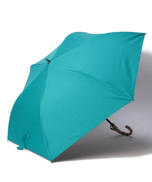 BLAO(ブラオ)/Blao（ブラオ） 無地　晴雨兼用傘（折り畳み・トップフラット傘）/ターコイズ