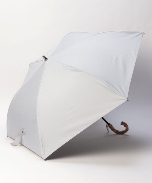 BLAO(ブラオ)/Blao（ブラオ） 無地　晴雨兼用傘（折り畳み・トップフラット傘）/シルバーグレー
