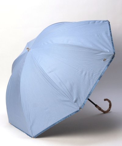 Blao（ブラオ） デニム切りっぱなし風晴雨兼用傘（１段スライドショート傘）