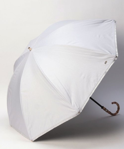 BLAO(ブラオ)/Blao（ブラオ） デニム切りっぱなし風晴雨兼用傘（１段スライドショート傘）/シルバーグレー