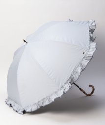 BLAO(ブラオ)/Blao（ブラオ） フリル晴雨兼用傘（１段スライドショート傘）/サックス
