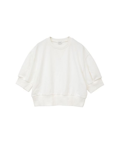 MANOF(マノフ)/PUFFSLEEVE SWEAT TOPS/WHITE